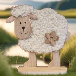 Schaf mit Wolle